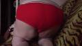 Oxana Red Panties Nice Poop