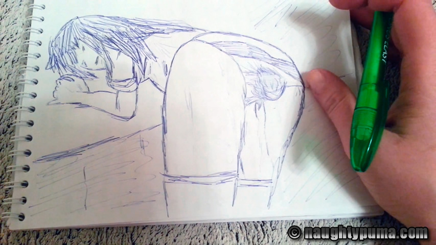 Amateur Porn Art Drawings - Panty Pooping Art